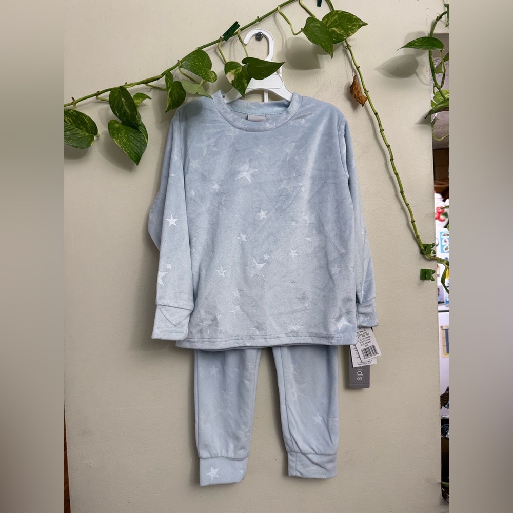 Kohl's Sky Blue Star Pattern Kids Pajama Set